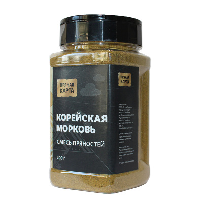 КОРЕЙСКАЯ МОРКОВЬ смесь пряностей (Банка ПЭТ 350 мл с крышкой-дозатором)