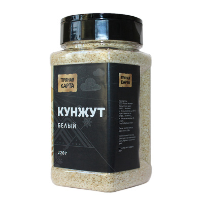 Кунжут белый (Банка ПЭТ 350 мл с крышкой-дозатором)