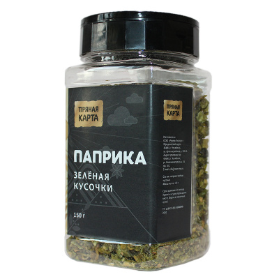 Паприка зелёная кусочки (Банка ПЭТ 350 мл с крышкой-дозатором)