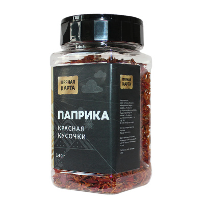 Паприка красная кусочки (Банка ПЭТ 350 мл с крышкой-дозатором)