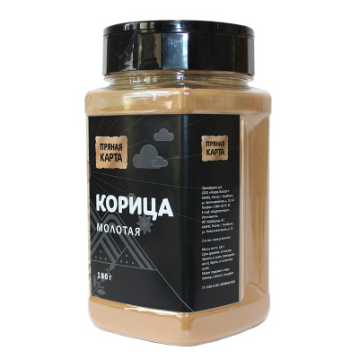 Корица молотая (Банка ПЭТ 350 мл с крышкой-дозатором)